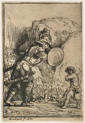David och Goliat, 1655