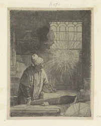 Forskare i sin studie (Faust) Recueil de quatre-vingt-cinq estampes originales (serietitel)