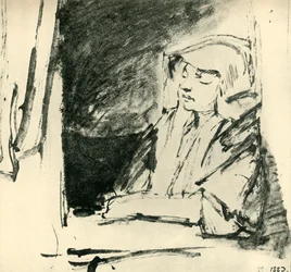 Girl Asleep in a Window, c1655, 1943.