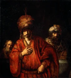Haman erkänner sitt öde David och Uriah, 1665.
