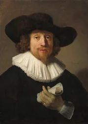 Man med notblad, 1633