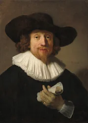 Man med ett notblad, 1633.