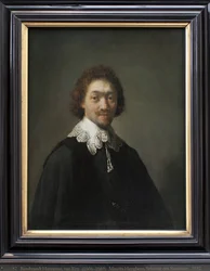 Maurits Huygens, utrikesminister i Lahaye (Nederländerna). Målning av Harmensz van Rijn Rembrandt (1606-1669), olja på trä