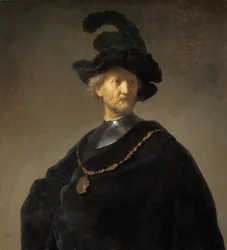 Gammal man med en guldkedja, 1631.