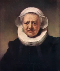 Porträtt av Aechje Claesdr, 1634, 1904