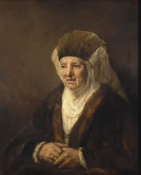 Porträtt av en gammal kvinna, 1655