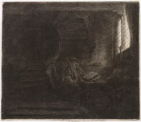Sankt Hieronymus i ett mörkt rum