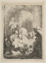 Omskärelsen: Liten tallrik, ca. 1630.
