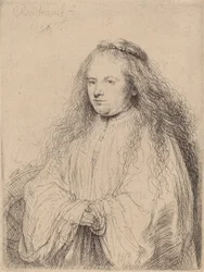Den lilla judiska bruden (Saskia som Saint Catherine), 1638
