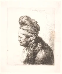 Det andra orientaliska huvudet (Rembrandts far?)