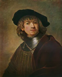 Tronie of a Young Man in a Gorget and Cap, c1639