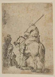 Turbansoldat till häst, ca. 1629.