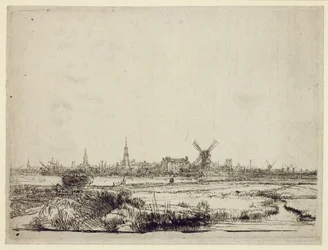 Utsikt över Amsterdam, ca 1640