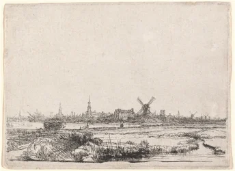 Utsikt över Amsterdam från nordväst