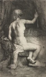 Kvinna med pilen, 1661.