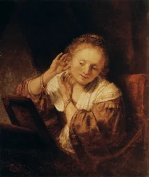 Ung kvinna med örhängen, 1657