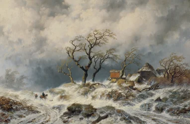 Holländskt vinterlandskap (snödrivor)