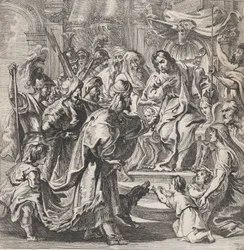 Cambyses straffar den orättfärdiga domaren Sisamnes, ca. 1630-80., ca. 1630-80.