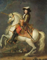 Ryttarporträtt av Ludvig XIV (1638-1715)