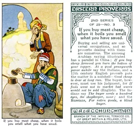 Köper du kött billigt, när det kokar luktar du vad du har sparat, 1932