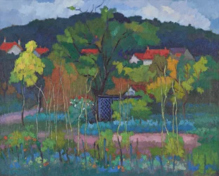 Trädgårdarna i Souppes-sur-Loing