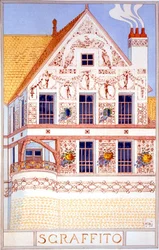Sgraffito, illustration från 