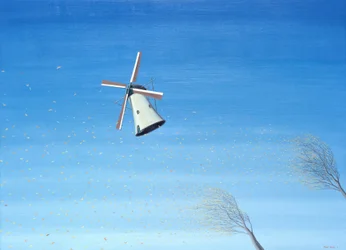 Höst i Holland, 2001, olja på duk