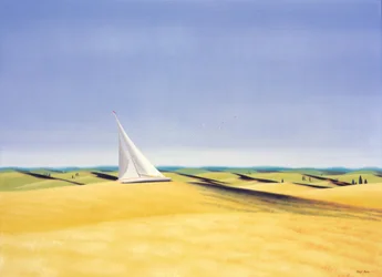 Segling i Toscana, 2001, olja på duk