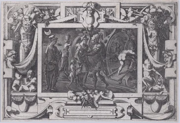 Medea går ombord med Jason Sudden Night med Jason Medea lämnar Colchis i östra Argo..., 1563.