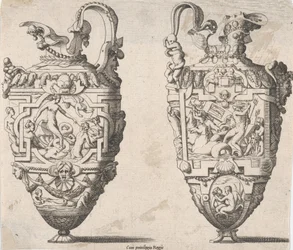 Två vaser, 1500-1600-tal.