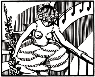 Illustration till "Mitsou" av Colette