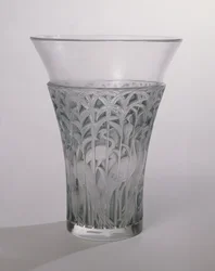 Ibis vas, 1934 (frostat och blått glas)