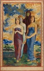 Allegoriska figurer, sent 1800-tidigt 1900-tal.