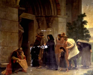 Raymond VI (1156-1222), greve av Toulouse, "The Excommunicated"" 1208 av påven Innocentius III (1160-1216). René Ravaut
