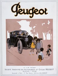 Reklam för Peugeot "" The 14 HP Peugeot"" i "" Comoedia illustrious""" den 20 december