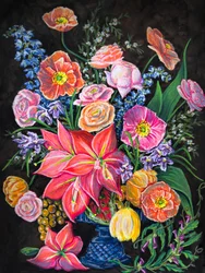 Ett spektakulärt blomsterarrangemang