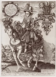 Charles I som prins av Wales till häst, från 