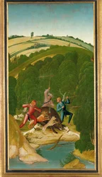 Boarhunt. Panel från Sankt Leopolds altare (tempera på trä)