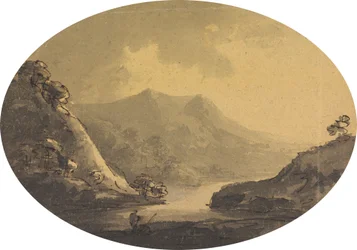 Landskap med fiskare
