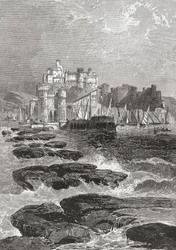 Pozzuoli, Neapel, Syditalien i slutet av 1800-talet. Från Italian Pictures av Rev. Samuel Manning, publicerad ca 1890.