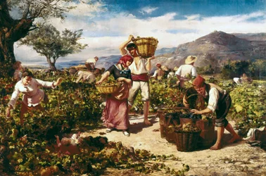 "Skörden" av Ricardo Marti och Aguilo (1868-1936)