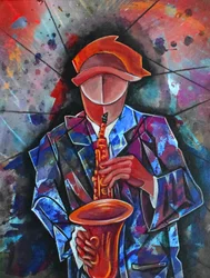 Livfull saxofonjazz