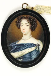 Lady Frances Howard (akvarell på elfenben)