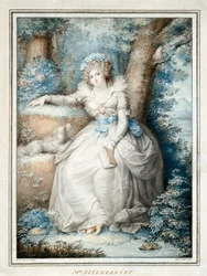 Mrs Fitzherbert (färg litho)