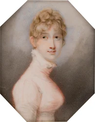 Porträtt av Henrietta Anna Maria Charlette Bridgeman Simpson, senare Mrs Charles Pelham, grevinna av Yarborough (d. 1813), c.1762-1813 (olja på duk)