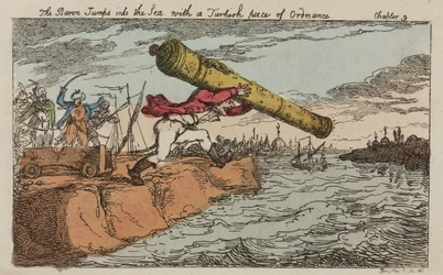 Baron Munchausen stjäl en turkisk kanon