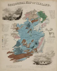 "Geologisk karta över Irland", ca 1850-talet