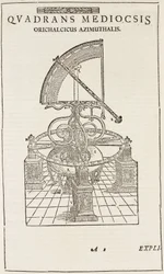 Tycho Brahes kvadrant (omvänd), ca 1577
