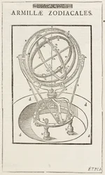 Tycho Brahes zodiakalarmillarsfär, före 1570
