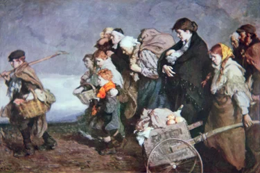 Hemlös (färg litho)